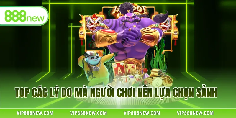 Top các lý do mà người chơi nên lựa chọn sảnh